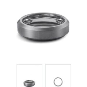 David Yurman Men's Ring size 8.5, Beveled Band Ring Grey Titanium, 6mm